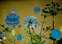 Danse des f&eacute;es parmi les fleurs color&eacute;es